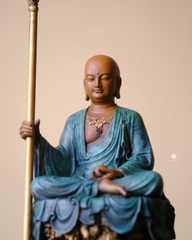 Tượng đồng Địa Tạng Bồ Tát thiên thanh tĩnh tại