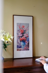 Tranh đồng Mẫu đơn yên hòa