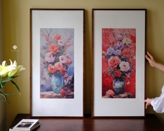 Tranh đồng Mẫu đơn phú quý