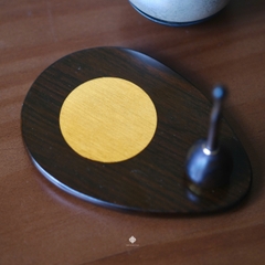 Chuông đồng Nhật Bản ngọc hưởng âm xám khói 5.4cm