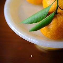 Đĩa bồng ngọc bích vàng