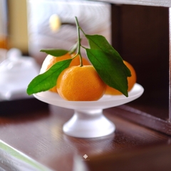Đĩa bồng lưu ly trắng nhỏ