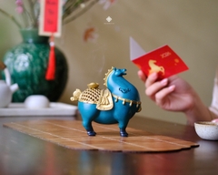 Bộ quà tặng thưởng trầm Lộc Mã