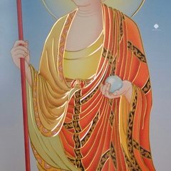 Tranh đồng khắc tay Địa Tạng Bồ Tát