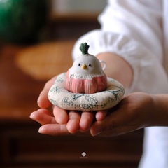 Tượng gốm bé chim củ tỏi