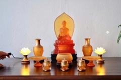 Ban thờ bát bảo cát tường lưu ly vàng