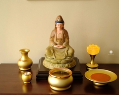Ban thờ đồng vàng tinh giản
