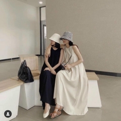 Đầm suông nữ sát nách dáng dài