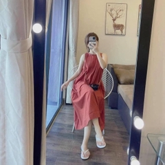 Đầm suông nữ sát nách dáng dài