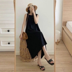 Đầm suông nữ sát nách dáng dài