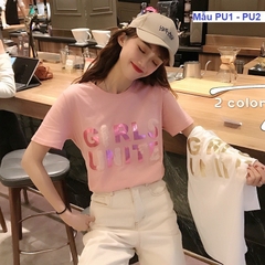 Áo phông nữ màu hồng