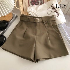 Quần short nữ kèm dây đai thanh lịch