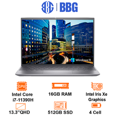 Máy tính xách tay Laptop Dell Inspiron 13 5310 (i7-11390H, 16GB, 512GB SSD, Intel Iris Xe Graphics, 13.3