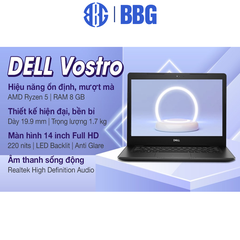 Máy tính xách tay Laptop Dell Vostro 3405 (AMD R5 - 3500U, 8G DDR4 2400Mhz,512SSD, 14