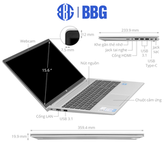 Máy tính xách tay Laptop HP Probook 450 G8 (Core i5-1135G7/4GD4/256GSSD/15.6HD/3C45WHr/fingerprint/BẠC/Win11)