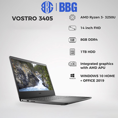 Máy tính xách tay Laptop Dell Vostro 3405 (Ryzen 3 3250U/ 8Gb/1Tb HDD/14.0