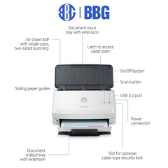 Máy quét HP ScanJet Pro 2000 S2 Sheet-feed (6FW06A)