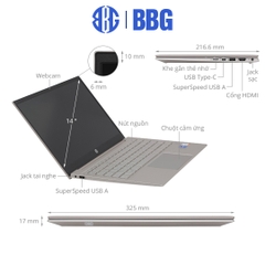 Máy tính xách tay Laptop HP Pavilion 14-dv0513TU (Core i5-1135G7,8GB RAM,256GB SSD,14
