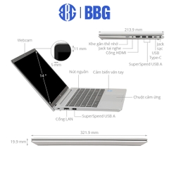 Máy tính xách tay Laptop HP ProBook 440 G8 (Core i3-1115G4,4GB RAM,512GB SSD,14