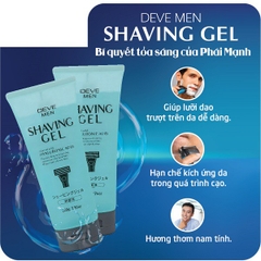 Gel Cạo Râu Deve Men Shaving Gel (220g)