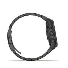 Đồng hồ thông minh fenix 7/7X Sapphire, Solar, Xám Carbon/Xanh/Đen, phủ DLC viền Titanium với Dây đen/Dây titanium, Đồng hồ GPS, SEA