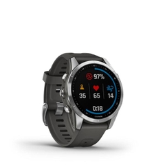 Đồng hồ thông minh fenix 7S, Màu Bạc với dây màu xám Graphite, Đồng hồ GPS, SEA