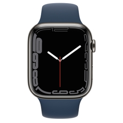 Đồng hồ thông minh Vỏ thép Đen không gỉ, dây thể thao Apple Watch Series 7 GPS+Cellular