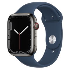 Đồng hồ thông minh Vỏ thép Đen không gỉ, dây thể thao Apple Watch Series 7 GPS+Cellular