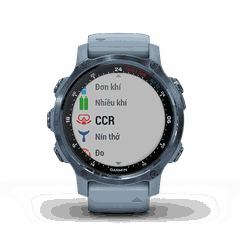 Đồng hồ thông minh Descent Mk2s, Xám/Vàng/Xanh, Máy tính lặn GPS, SEA