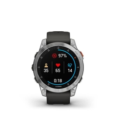 Đồng hồ thông minh epix Gen 2, Đen/Trắng/Sáng DLC Titanium với Dây Silicone,SEA