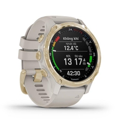 Đồng hồ thông minh Descent Mk2s, Xám/Vàng/Xanh, Máy tính lặn GPS, SEA