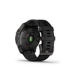 Đồng hồ thông minh fenix 7/7X Sapphire, Solar, Xám Carbon/Xanh/Đen, phủ DLC viền Titanium với Dây đen/Dây titanium, Đồng hồ GPS, SEA