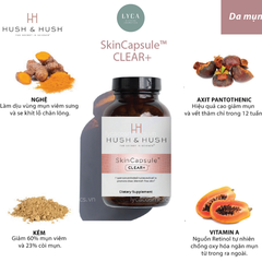 [HUSH AND HUSH] THỰC PHẨM CHỨC NĂNG CHĂM SÓC TOÀN DIỆN SỨC KHỎE VÀ LÀN DA SHIELD UP, SKINCAPSULE BRIGHTEN+, SKINCAPSULE HYDRATE+, TIME CAPSULE, SKINCAPSULE CLEAR+, TIME CAPSULE