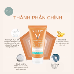 VICHY- KEM CHỐNG NẮNG VICHY IDEAL SOLEIL MATTIFYING FACE FLUID DRY TOUCH SPF50