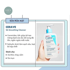 [CERAVE] - SỮA RỬA MẶT SA SMOOTHING CLEANSER 236ML
