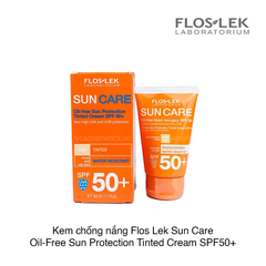 [FLOSLEK] Kem chống nắng Floslek Sun Care Oil-Free Protection Tinted Cream SPF50+ 50ml