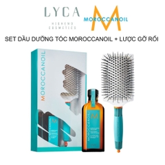 [MOROCCANOIL] Combo Tinh Dầu Dưỡng Tóc Moroccanoil 100ml + Lược Moroccanoil