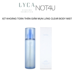 [NOT4U] Xịt Khoáng Toàn Thân NOT4U Clear Body Mist 200ml