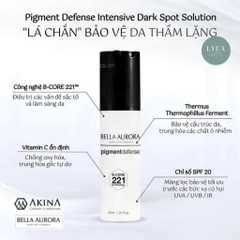 [BELLA AURORA] Serum Dưỡng Trắng Da Bella Aurora Pigment Defense Intensive Dark Spot Solution 30ml