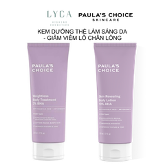 [PAULA'S CHOICE] KEM DƯỠNG THỂ LÀM SÁNG DA SKIN REVEALING BODY LOTION 10% AHA và LOẠI BỎ TẾ BÀO CHẾT TOÀN THÂN WEIGHTLESS BODY TREATMENT 2% BHA