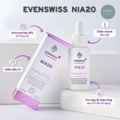 [EVENSWISS] Serum Sáng Da Se Lỗ Chân Lông Nia 20 Evenswiss 30ml