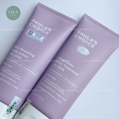 [PAULA'S CHOICE] KEM DƯỠNG THỂ LÀM SÁNG DA SKIN REVEALING BODY LOTION 10% AHA và LOẠI BỎ TẾ BÀO CHẾT TOÀN THÂN WEIGHTLESS BODY TREATMENT 2% BHA