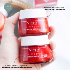 [VICHY] Kem Dưỡng Hỗ Trợ Sáng Da, Mờ Thâm Nám Ban Đêm Vichy Liftactiv Collagen Specialist Night 50ml