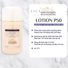 Lotion P50 BIOLOGIQUE RECHERCHE (P50T, P50W, P50V, P50 PIGM 400)