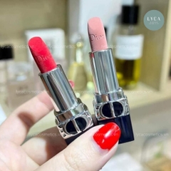 [DIOR] Set Son Dior Rouge Mini Màu 999 Velvet Và 100 Nude Look Matte