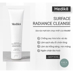 [MEDIK8] Sữa Rửa Mặt Giúp Làm Sạch Sâu Và Kiểm Soát Mụn AHA/BHA Medik8 Surface Radiance Cleanse 500ml