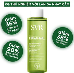 [SVR] TONER SVR SEBIACLEAR MICRO-PEEL, NƯỚC HOA HỒNG CẢI THIỆN MỤN 150ML