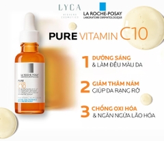 [LA ROCHE-POSAY] Tinh chất dưỡng sáng, chống lão hóa, giảm thâm nám, tái tạo & phục hồi da B3, B5 và Vitamin C10