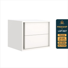 BIBAO, Táp đầu giường 2 ngăn mở hông DRA_028, 56x58x41cm