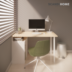 HAPU, Bàn làm việc, DEK_137, 120x60x73cm, ScandiHome